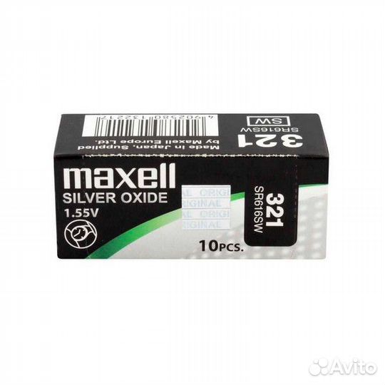 Батарейка часовая Maxell SR616SW 321 1шт