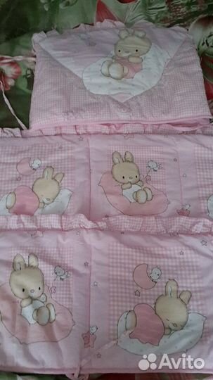 Бортики и балдахин в детскую кроватку