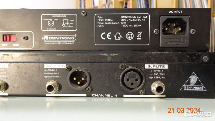 Behringer EX 3200 \ Эквалайзер- omnitronic SMP-152