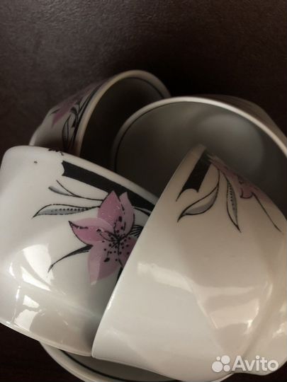 Чайный сервиз. Рижский фарфоров.завод. 12 персон