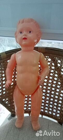 Кукла целлулоид СССР красивая, в платье, винтаж