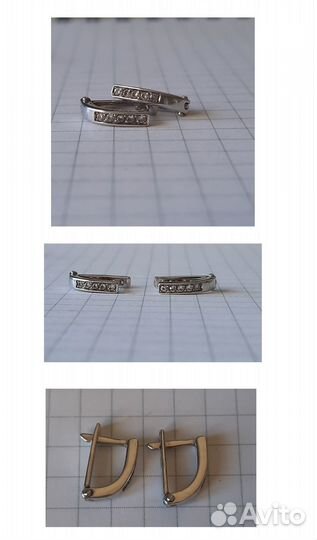 Продам серьги из серебра