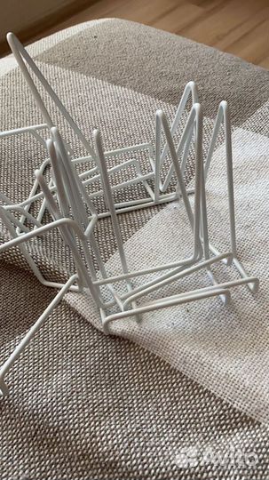 Подставка металлическая белая икея фото/ планшет