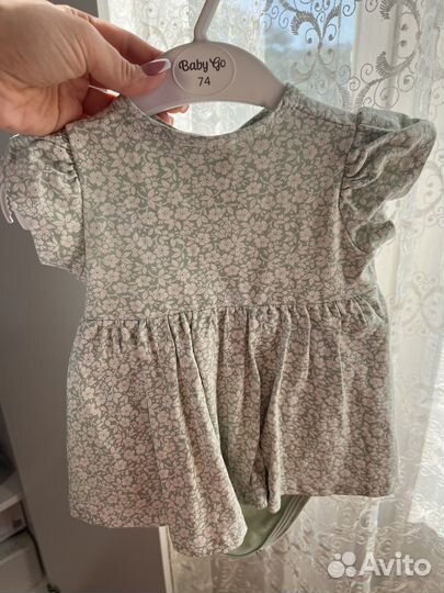Платье боди для девочки 74