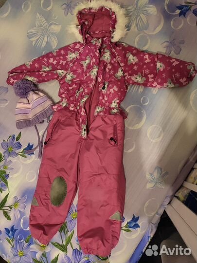 Зимний комбинезон для девочки 110