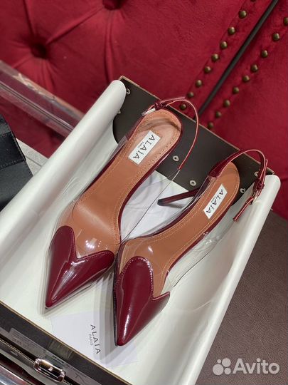 Туфли alaia красные premium