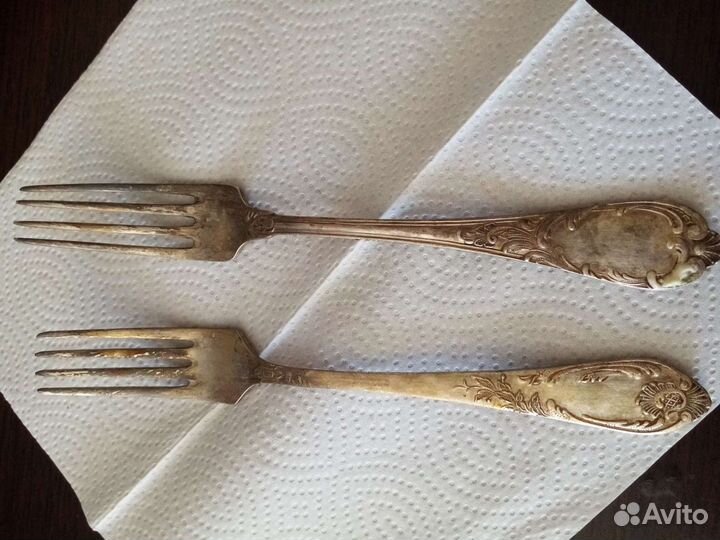 Ложки вилки мельхиор