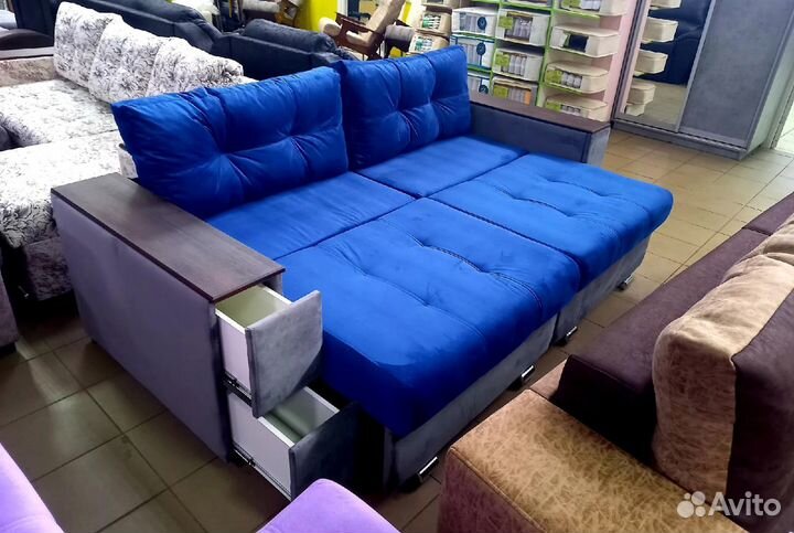 Диван Соренто синий