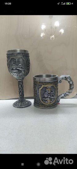 Кружки и бокал