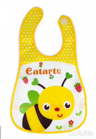 Нагрудник/слюнявчик на липе с карманом пвх 45*28