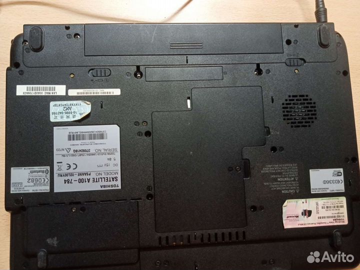 Ноутбук Toshiba satellite a100-784