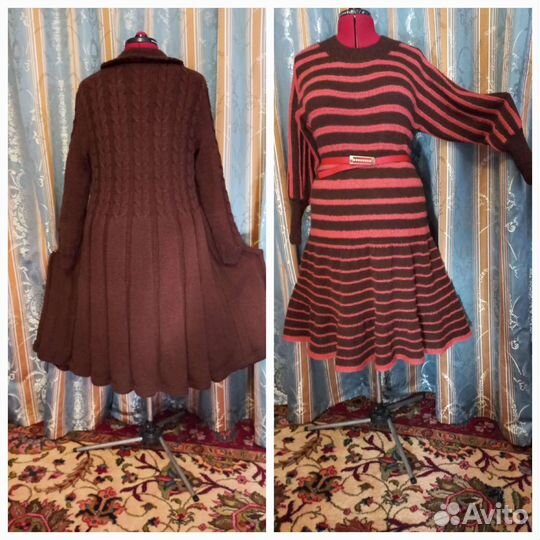 Пальто +платье р 48- 52
