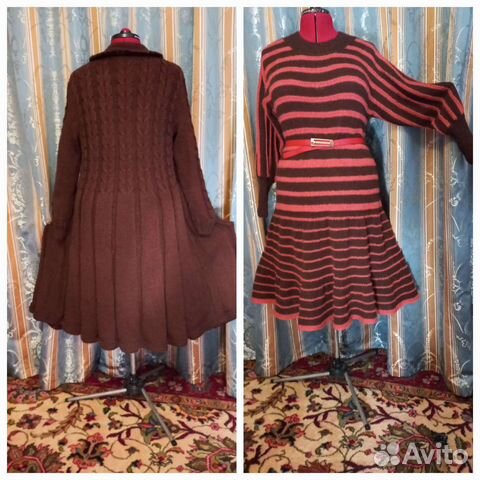Пальто +платье р 48- 52