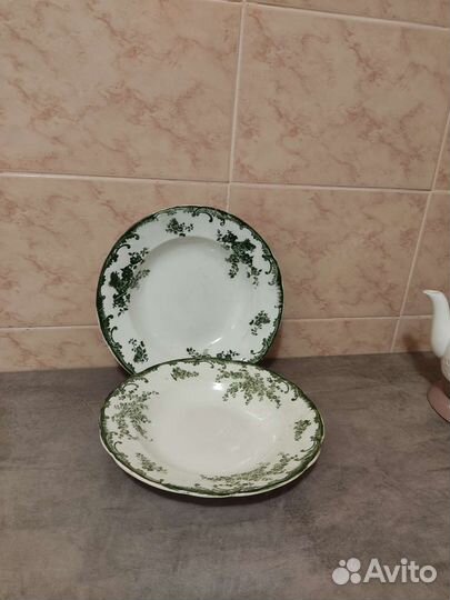 Посуда Фарфоровая СССР тарелка 20-30е Буди, зик