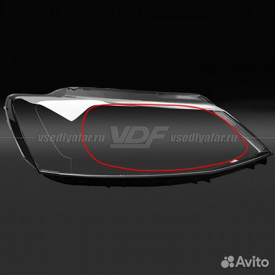 Уцененное стекло для фары Volkswagen Jetta 6 (2010