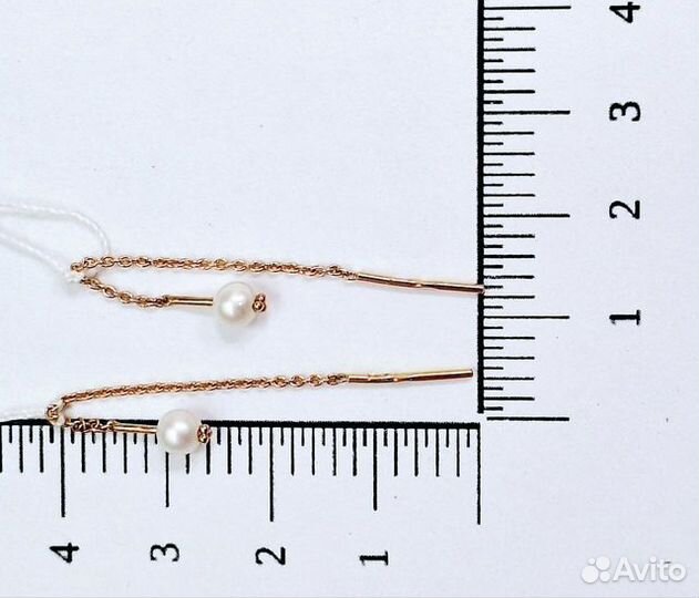 Золотые серьги с камнем