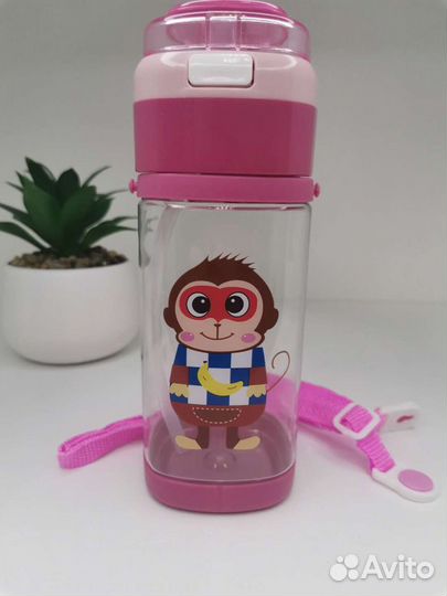 Поильник с трубочкой (обезьянка)
