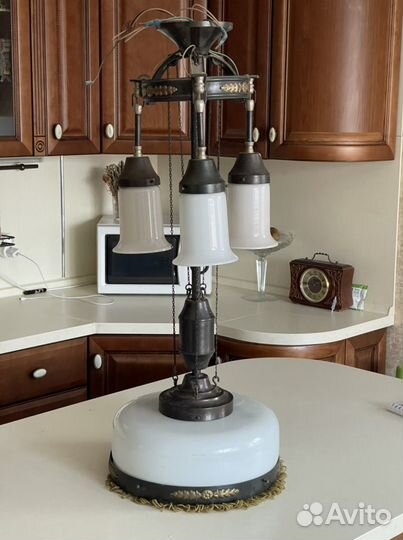 Люстра телескопическая антикварная модерн