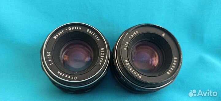 C Z Tessar 50/2/8, Pancolar 50/1.8, Meyer Oreston