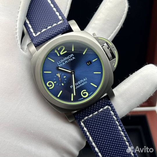 Часы мужские Panerai Luminor blue titanium