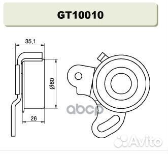 Ролик грм натяжной Hyundai Pony III, Mitsubishi