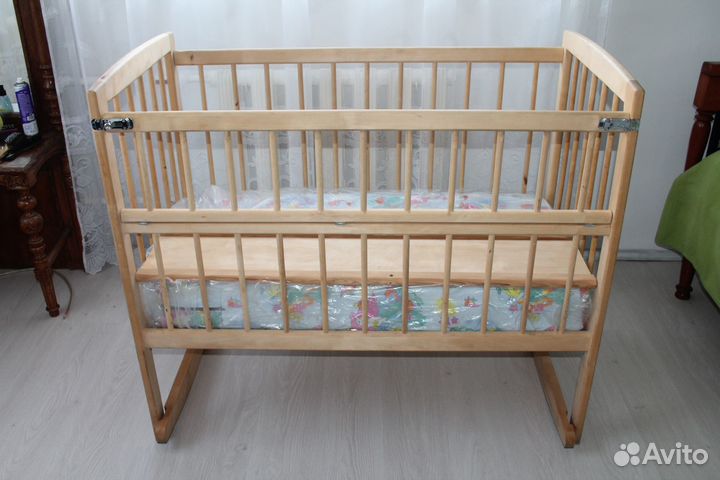 Кровать 65x125x105 детская + матрац в пленке