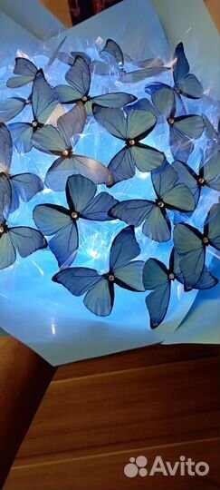 Букет из бабочек светящийся