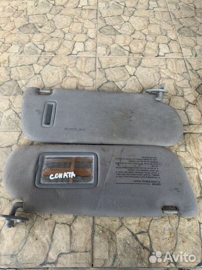 Hyundai sonata 5 солнцезащитные козырьки