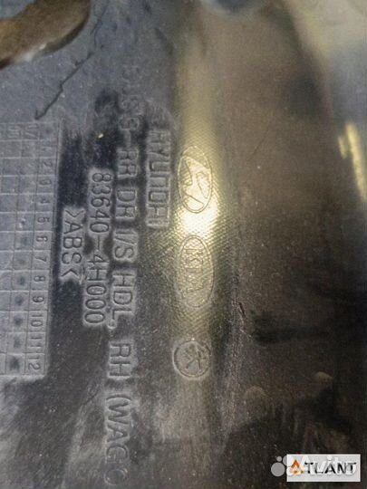 Ручка двери внутренняя задний правый hyundai grand