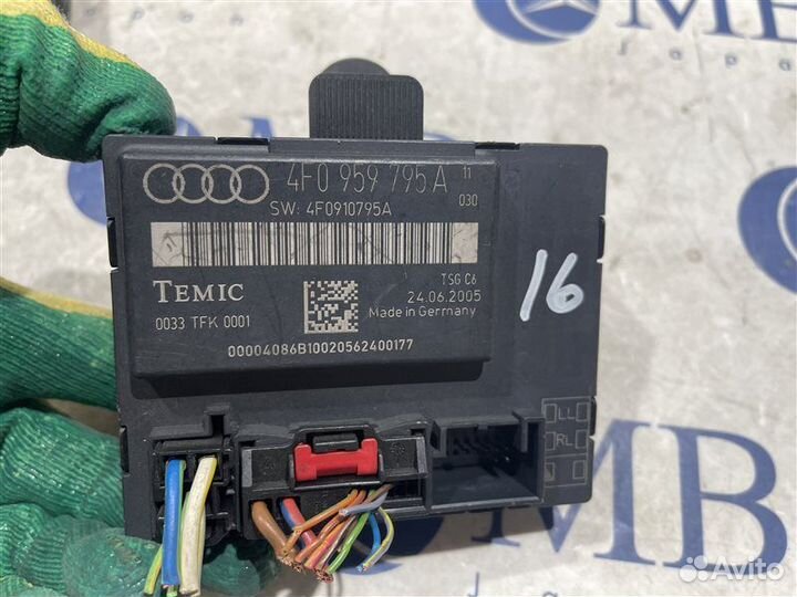 Блок управления двери задний левый Audi A6 C6 BDW