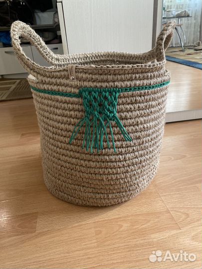 Корзина из джута