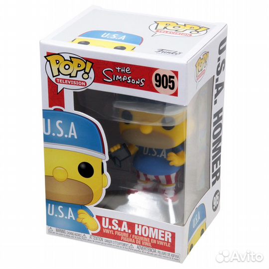 Funko POP Animation: Simpsons: U.S.A. Homer 905