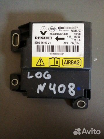 Блок SRS Renault Logan 2009