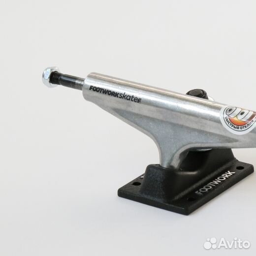 Подвески для скейта Footwork Label Wht/Blk 5.25''