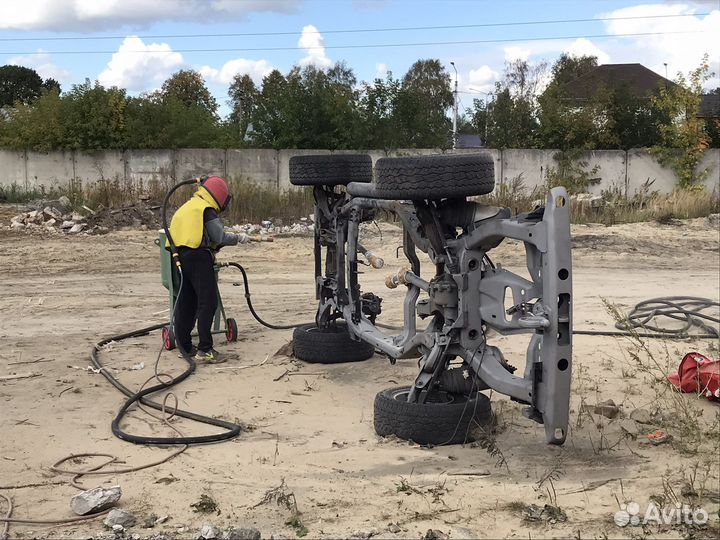 Пескоструй, чистка, пескоструйная обработка. Маляр