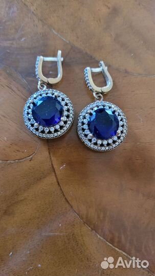 Серьги серебро