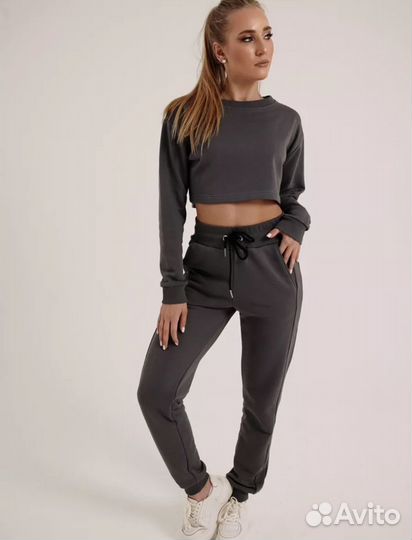 Свитшот короткий оверсайз, 3 цвета