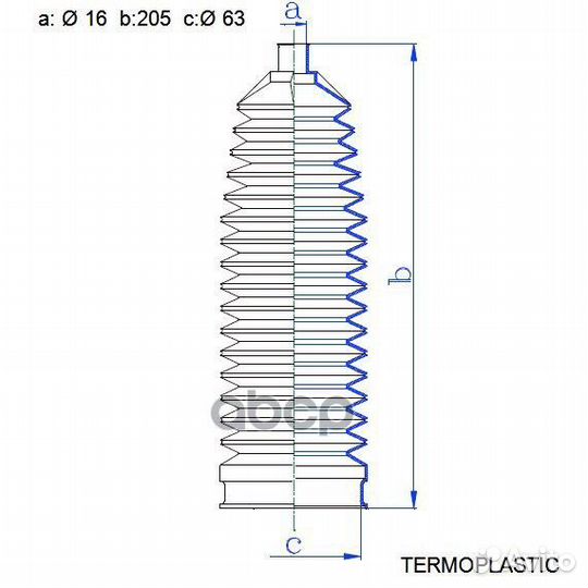 Пыльник рулевой рейки RDZ0625MG Motorherz