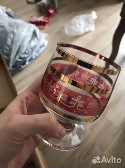 Фужеры богемия и штоф