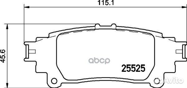 Колодки тормозные дисковые зад NP1105 NP110