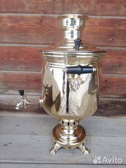 Самовар Тула 7л желтый