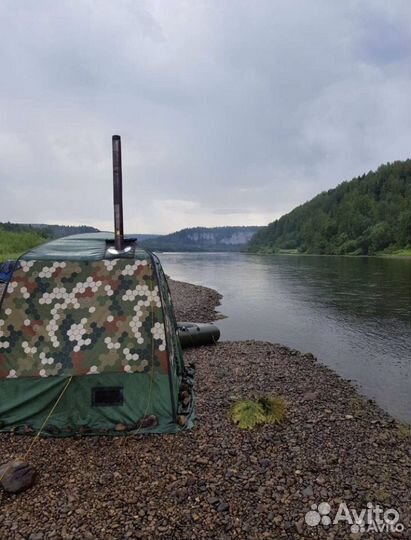 Походная мобильная баня с печкой в аренду