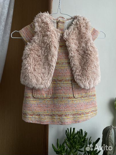 Пакет 6 вещей для девочки 80 86 zara hm tom tailor
