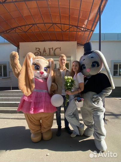 Экспресс поздравление, зайчик, мишка,аниматор