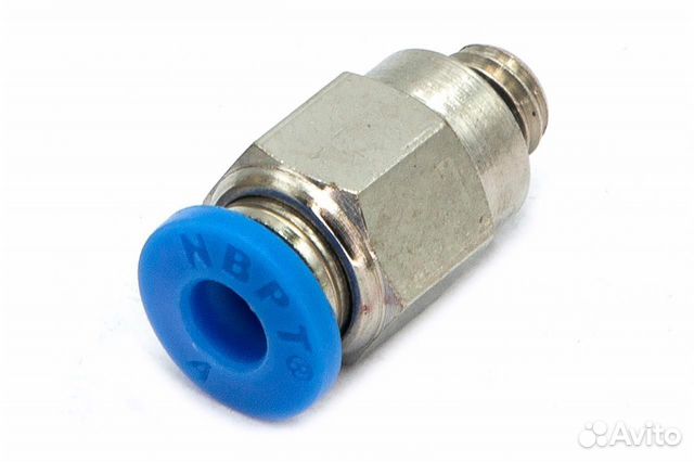 Пневмофитинг цанговый прямой с наружной резьбой PC 4-М6х1