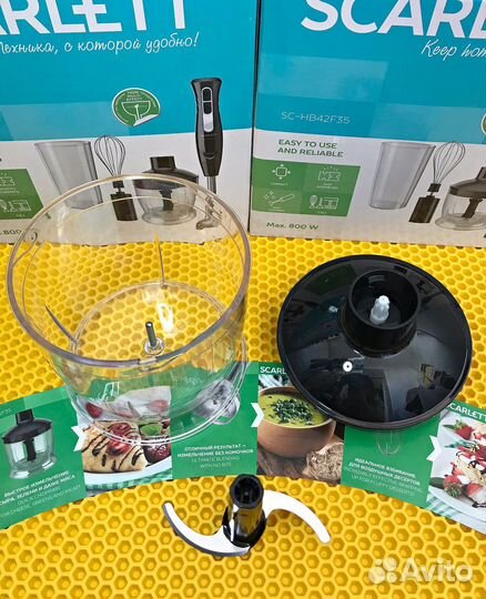 Мощный блендер 4 в 1. Новый