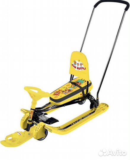 Снегокат тимка спорт 6 три кота желтый