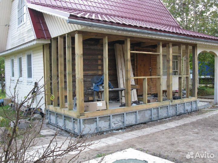 Постройка веранды