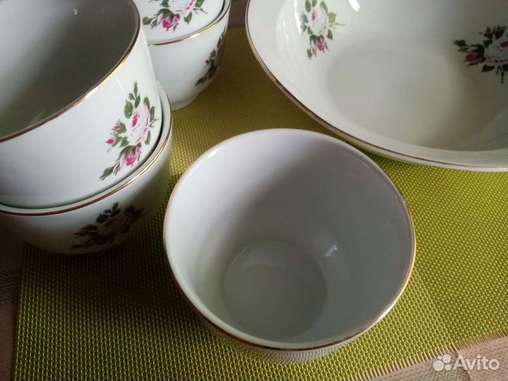 Салатник+5 маленьких салатниц/Болгария/70-е гг