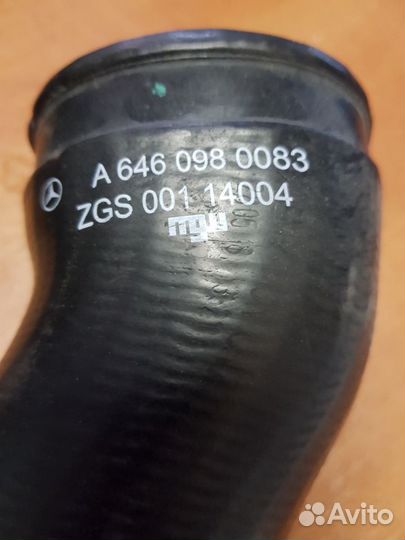 Патрубок Mercedes om646 евро 3